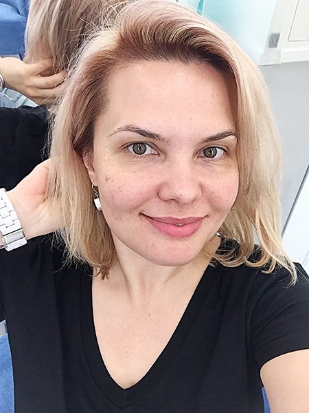 Селфи до обработки — пример 1